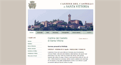 Desktop Screenshot of cantinesantavittoria.com